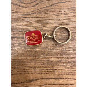 Vintage Dunhill "The World Class Cigarette" Rare Keychain Red & Gold Metal